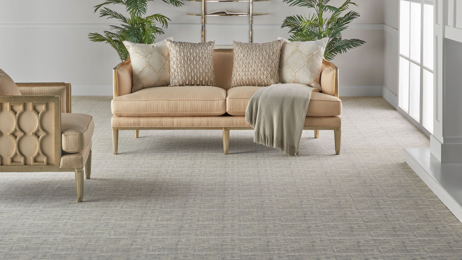 textured carpet in an elegant living room